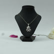 Shree Ganesh Swastik Pendant with Silver Finish | Ganesh Ji Spiritual Blessings Pendant