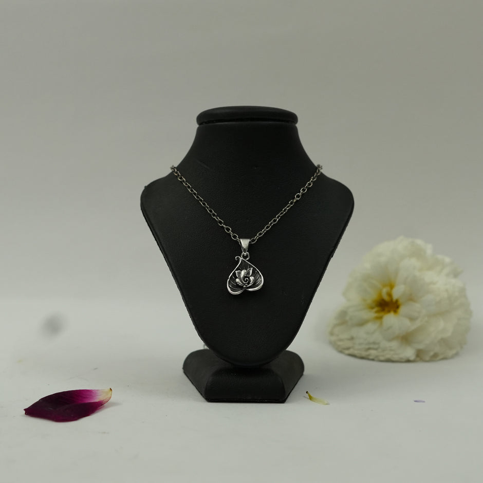 Silver Plated Brass Lord Ganesha Pendant | Ganpati Locket | Pendant Only