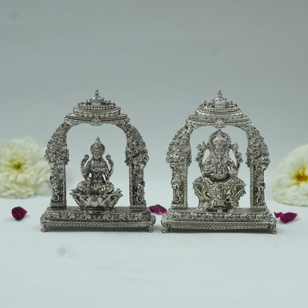 Divine Goddess Lakshmi and Ganesh Murti – Handcrafted Pooja Murti for Home & Temple