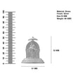 Shirdi Sai Baba Idol with Ornate Back Panel & Chhatra – Handcrafted Murti for Pooja & Gifting