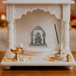 Divine Lord Ganesha Idol with Ornate Arch – Handcrafted Vighnaharta Murti for Pooja & Gifting