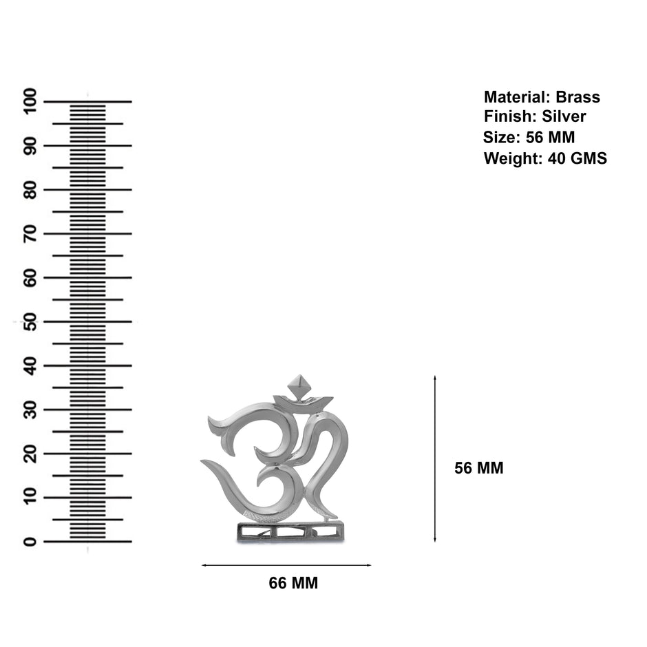 Divine Om Symbol Brass Idol | Sacred Aum Murti for Home, Office & Meditation (Energized)