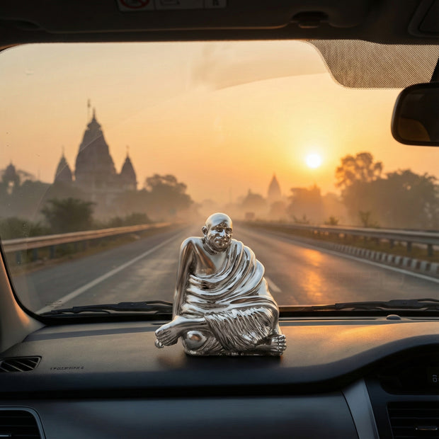 Neem Karoli Baba Brass Finish Brass Idol | Energized Guru Ji Murti