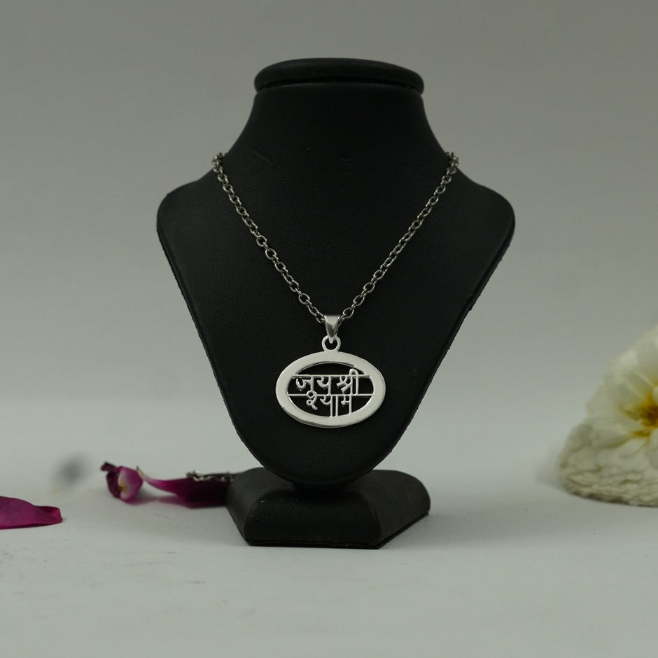 Jai Shree Shyam Pendant – Sacred Khatu Shyam Ji Devotional Pendant for Blessings, Protection & Faith