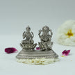 Brass Lakshmi Ganesh Idol in Silver Finish – Auspicious Home Décor & Gifting