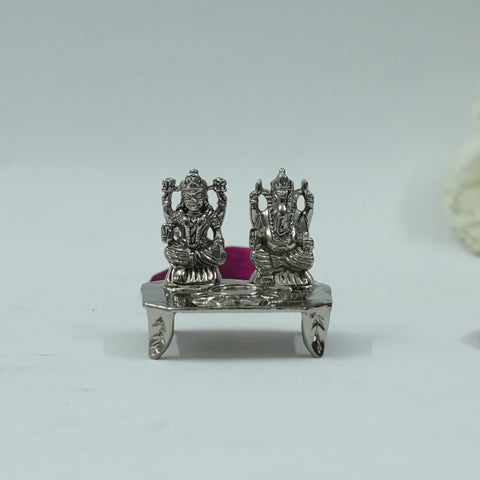 Lakshmi Ganesha Idol Set – Handcrafted Prosperity & Wisdom Murti for Pooja & Gifting