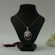 Sacred Hanuman Divine Protection Brass Pendant with Silver Finish