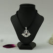 Sacred Balaji Shankh Chakra Divine Blessings Brass Pendant with Silver Finish
