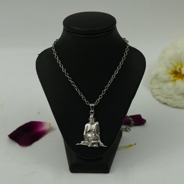 Silver Plated Brass Shree Swami Samarth Ji Pendant | Divine Swami Samarth Locket | Pendant Only