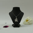 Divine Maa Durga Pendant in Brass with Silver Finish – Lion Design (Pendant Only)