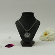 Shirdi Sai Baba Circular Frame Pendant in Brass with Silver Finish (Pendant Only)