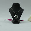 Khanda Sahib Brass Pendant in Silver Finish