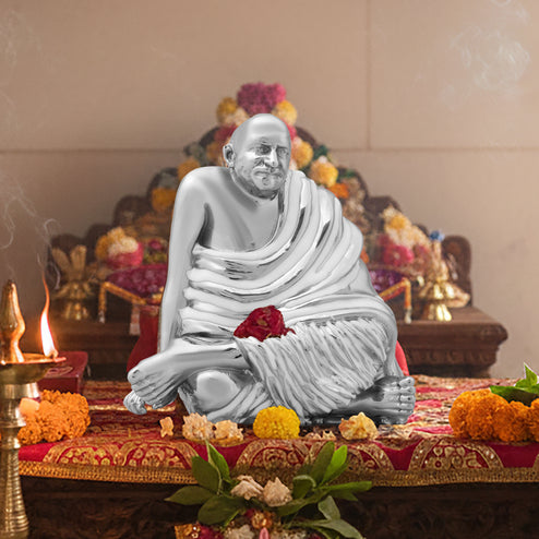 Neem Karoli Baba Brass Finish Brass Idol | Energized Guru Ji Murti