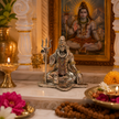 Lord Shiva Idol | Premium Brass Shiv Murti with Silver Finish | Mahadev Statue for Home Temple