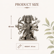 Panchmukhi Hanuman Idol | Premium Brass Murti with Silver Finish | Five-Faced Hanuman Statue