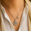 Shukrana Guru Ji Pendant with Chain | Bade Mandir Guru Ji Brass Pendant with Silver Finish