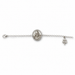 Shukrana Guru Ji Bracelet | Bade Mandir Guru Ji Brass Bracelet with Silver Finish