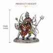 Maa Durga Idol | Brass Idol with Silver Finish | Sherawali Mata Murti for Home Temple