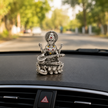 Maa Saraswati Idol | Premium Brass Idol with Silver Finish | Goddess of Knowledge & Wisdom Murti