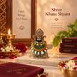 Shree Khatu Shyam Ji Murti | 52 mm Brass Idol with Brass & Silver Finish