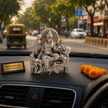 Bagla Mukhi Maa Silver Finish Brass Idol in temple pooja room setting with diyas and marigold flowers