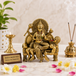 Bagla Mukhi Maa Idol | Premium Brass Idol with Brass & Silver Finish | Victory Over Negativity | Baglamukhi Mata Murti for Home Temple & Office