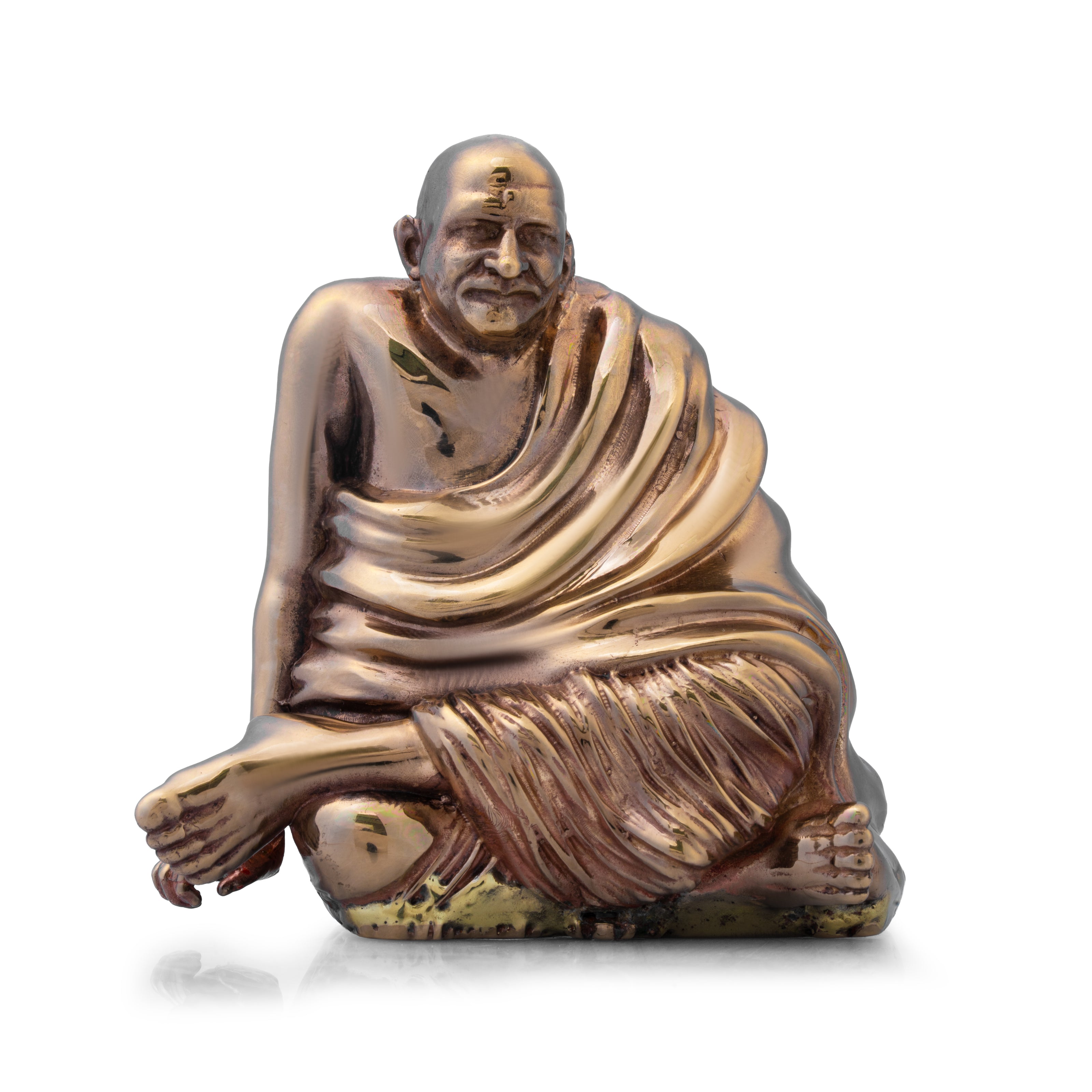 Neem Karoli Baba Antique Bronze Finish Brass Idol | Energized Guru Ji Murti