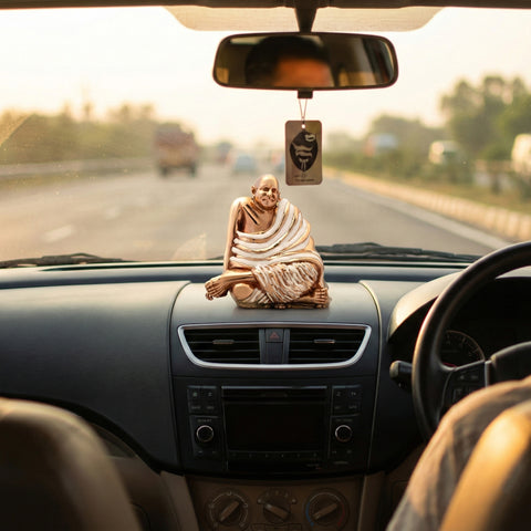 Neem Karoli Baba Energized Brass Idol | Divine Guru Ji Murti for Home, Office & Meditation