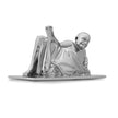 Neem Karoli Baba Energized Brass Idol in Silver Finish| Guru Ji Murti for Home, Office