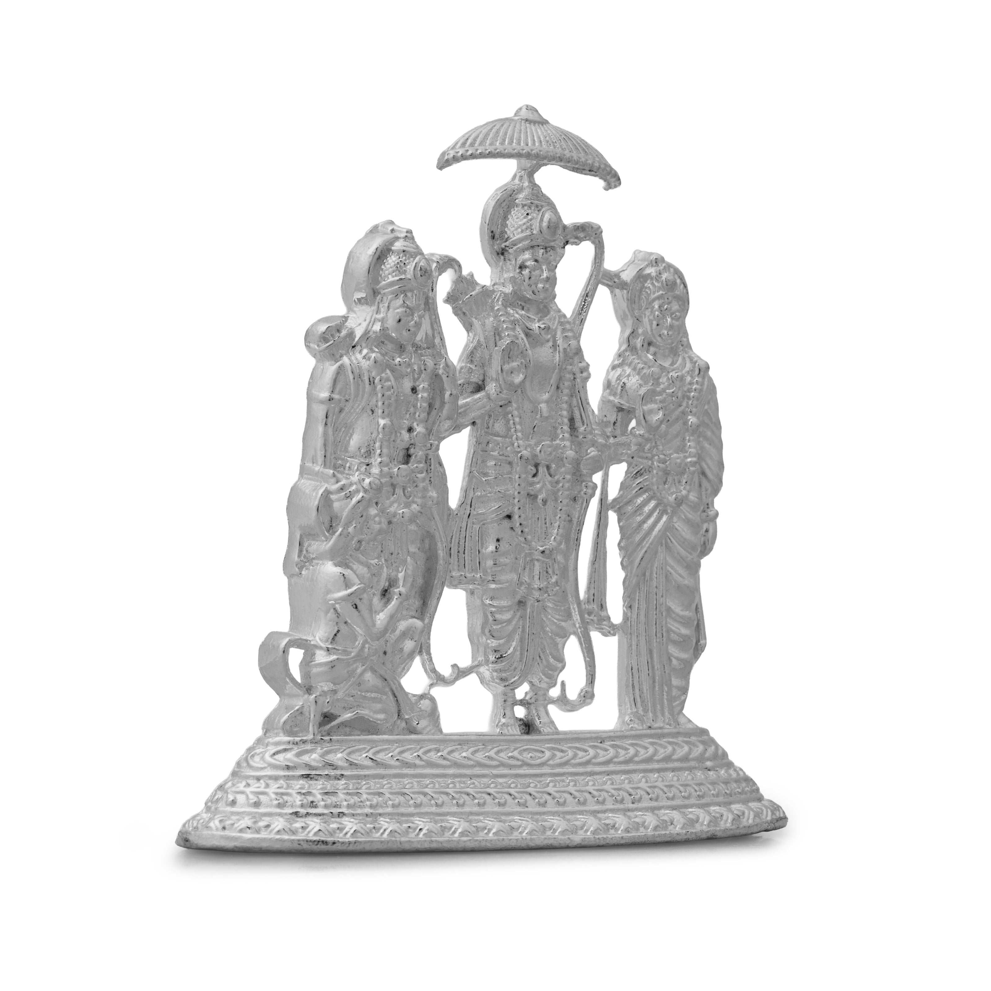 Ram Darbar Idol – Lord Ram, Sita, Lakshman & Hanuman Murti for Pooja & Home Mandir