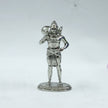 Standing Hanuman Ji Silver Finish Brass Idol | Bajrangbali Murti with Gada for Home & Office