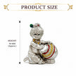 My Guru Ji silver finish brass Laddu Gopal Makhan Chor idol with hand-painted butter pot, 50mm height.