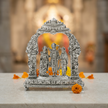 Ram Darbar Idol with Ornate Arch – Handcrafted Shri Ram, Sita, Lakshman & Hanuman Murti
